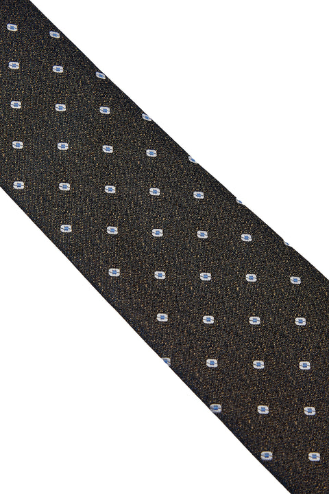Medium Brown Patterned Tie (75)