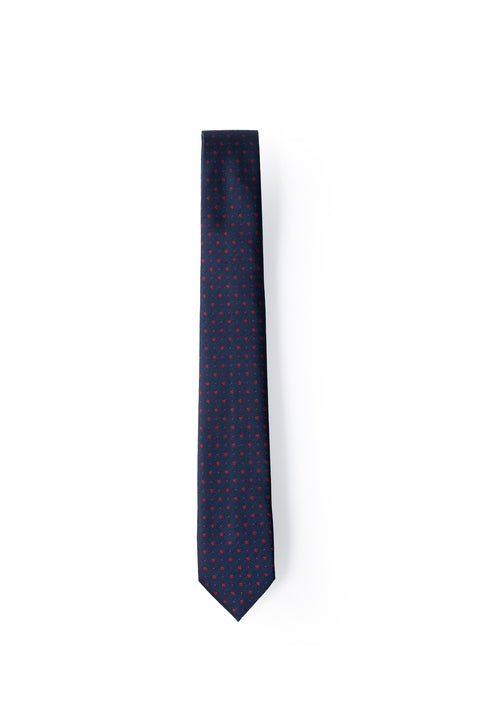 Dark Navy Patterned Tie