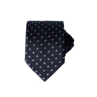 Dark Navy Patterned Tie