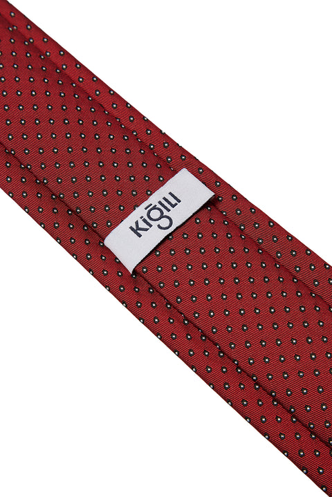 Light Red Patterned Tie