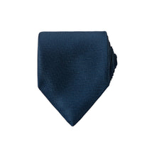 Medium Navy Blue Patterned Tie (75)