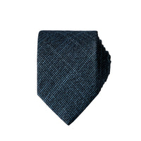 Light Blue Patterned Linen-Look Tie