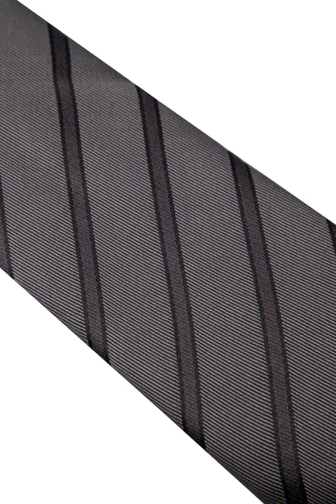Dark Gray Patterned Tie