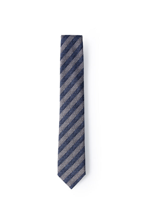 Navy Patterned Tie