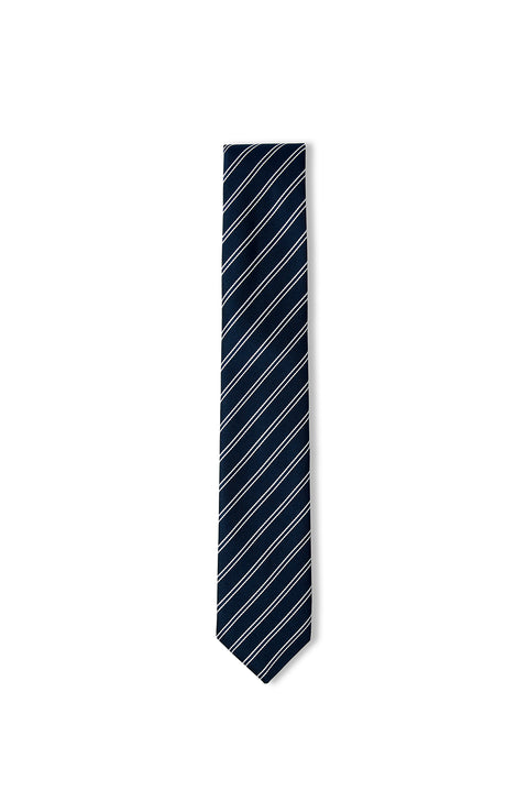 Navy Striped Tie