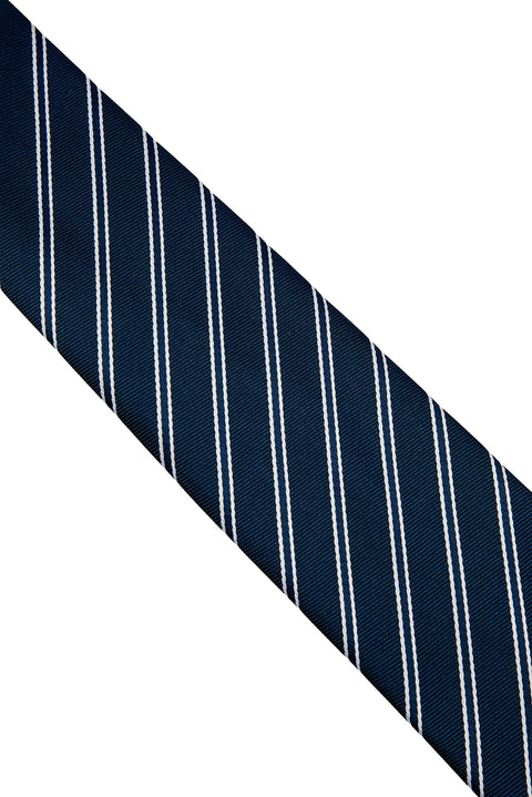 Navy Striped Tie