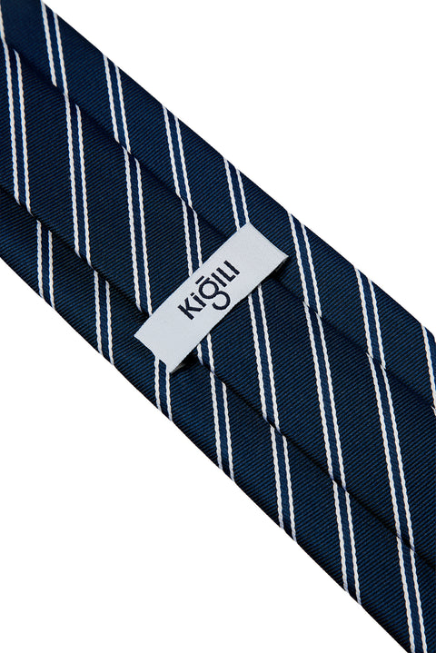 Navy Striped Tie