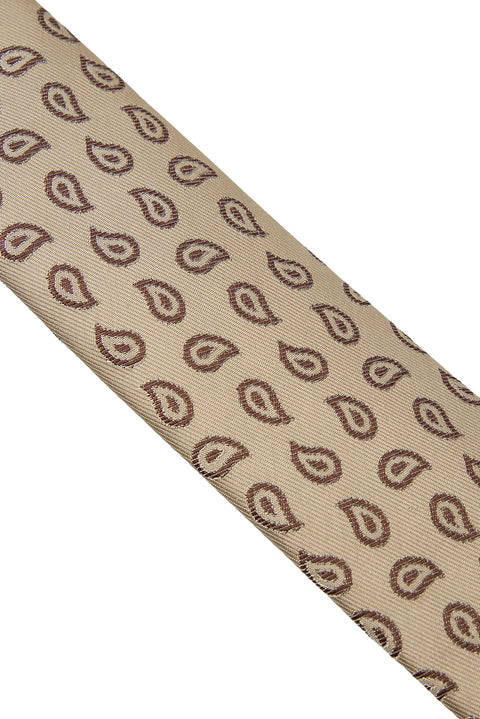 Cream Paisley Tie