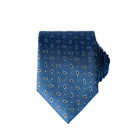 Dark Blue Paisley Tie