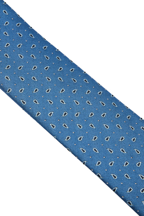 Dark Blue Paisley Tie