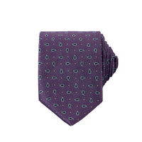 Medium Purple Shawl Scarf Patterned Tie