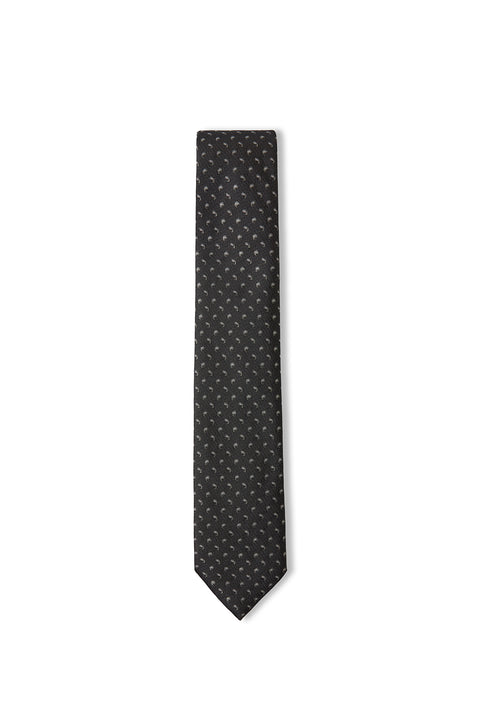 Medium Gray Paisley Tie (7.5 cm)