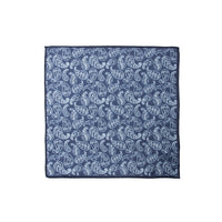 Dark Navy Paisley Modal Pocket Square