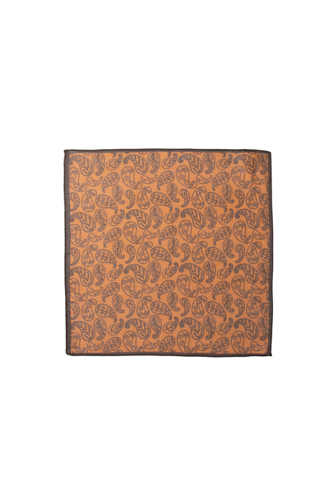 Saffron Shawl Patterned Modal Handkerchief