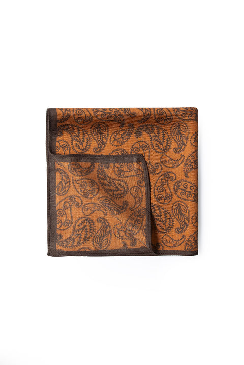 Saffron Shawl Patterned Modal Handkerchief