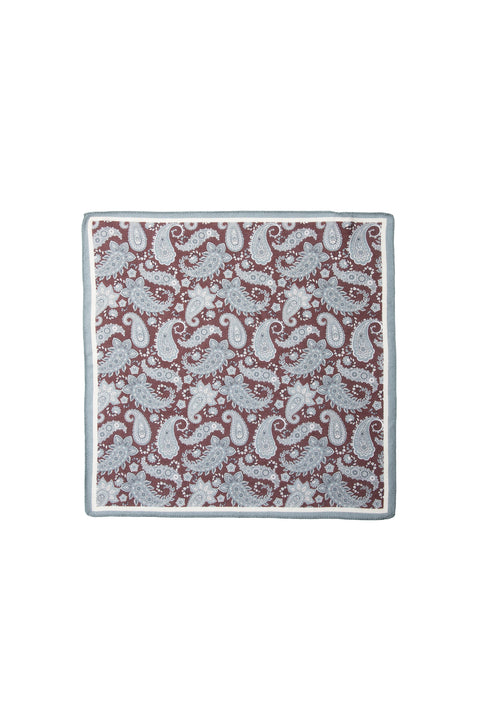 Dark Blue Paisley Modal Handkerchief