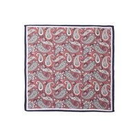 Dark Red Paisley Modal Handkerchief