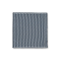 Dark Navy Patterned Handkerchief (33*33)
