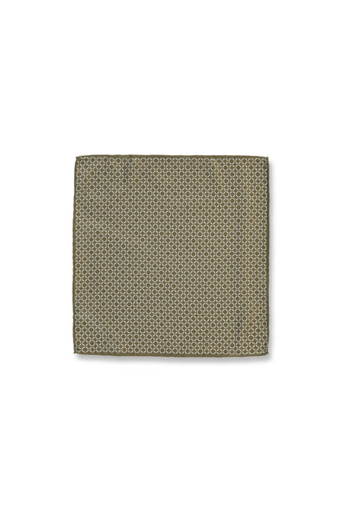 Medium Khaki Patterned Handkerchief (33*33)