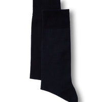 Dark Navy 2-Pack Cotton Lycra Flexible Patterned Thin Sock Set