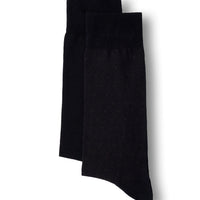 Dark Brown 2-Pack Cotton Lycra Flexible Patterned Thin Sock Set