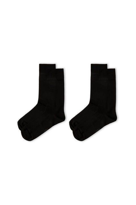 Dark Navy 2-Pack Modal Plain Socks