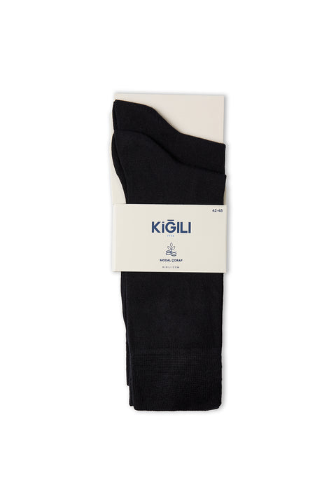 Dark Navy 2-Pack Modal Plain Socks