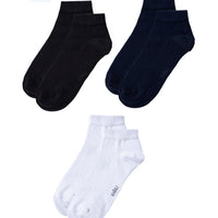 Multicolor 3-Pack Cotton Flexible Sports Socks Set