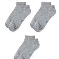 Medium Grey 3-Pack Cotton Stretch Sport Socks Set