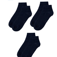 Dark Navy 3-Pack Cotton Stretch Sport Sock Set