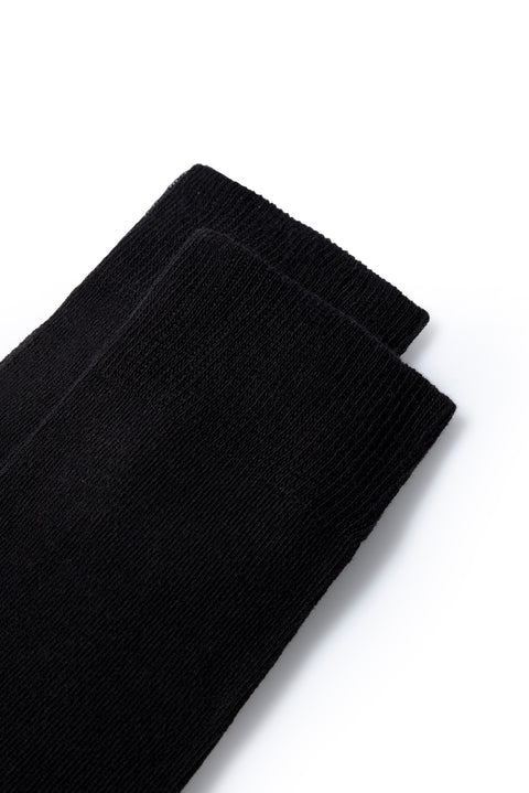 Black Cotton Flexible Classic Socks Set of 10
