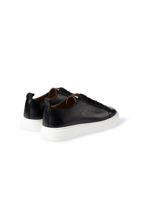 Siyah Floater Deri Sneaker Ayakkabı