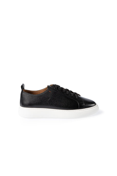 Siyah Floater Deri Sneaker Ayakkabı