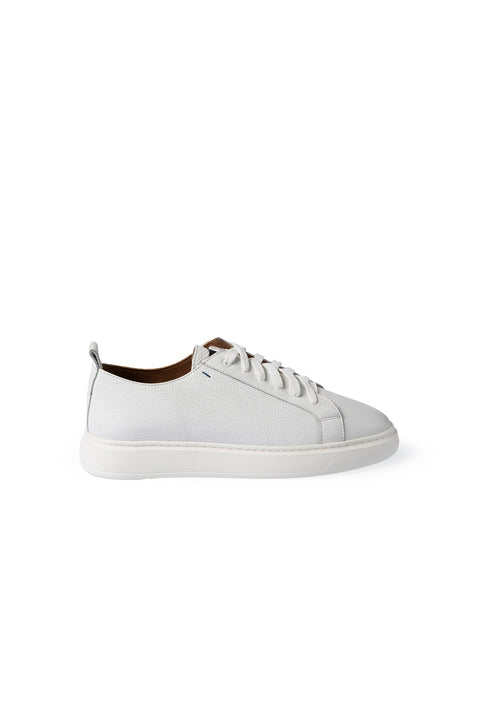 Beyaz Floater Deri Sneaker Ayakkabı