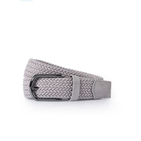 Light Gray Sporty Lycra Elastic Knit Belt in Gift Box
