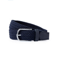 Dark Navy Blue Sporty Lycra Elastic Knit Belt in Gift Box