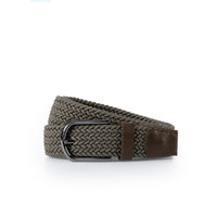 Medium Khaki Sporty Lycra Elastic Knit Belt in Gift Box