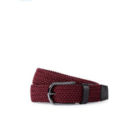 Dark Burgundy Sporty Lycra Elastic Knit Belt in Gift Box