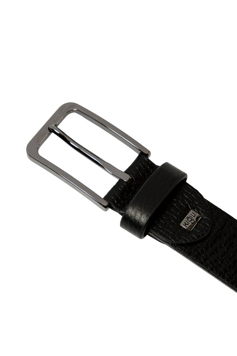 Black Floater Genuine Leather Belt