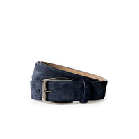 Dark Navy Sport Genuine Leather Suede Belt