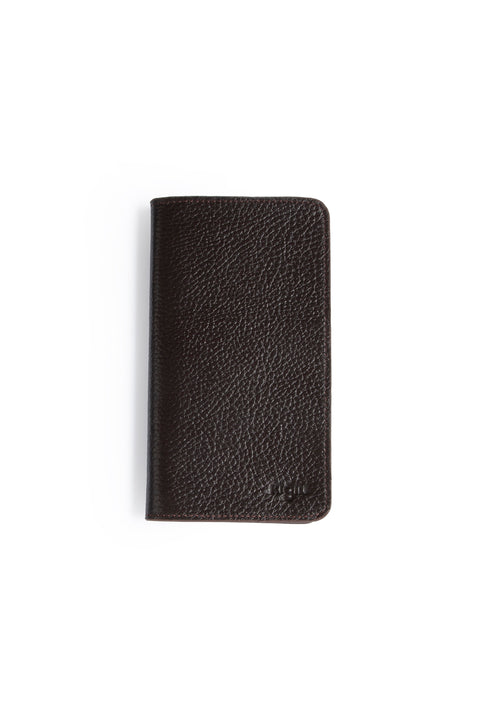 Dark Brown Floater Horizontal Leather Wallet