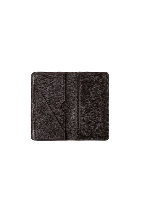 Dark Brown Floater Horizontal Leather Wallet