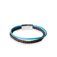 Dark Brown Braided Genuine Leather Bracelet