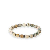 Medium Mink Natural Stone Beaded Bracelet