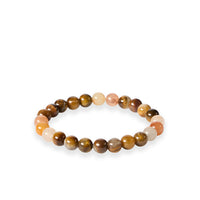 Light Yellow Agate Stone Beaded Bracelet