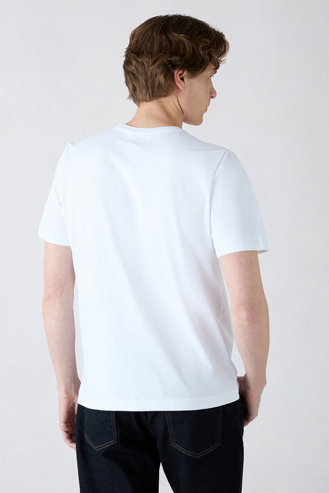 Black and White Crew Neck Regular Fit 100% Cotton 2-Pack Basic T-Shirt Set