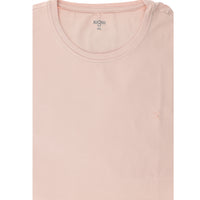Dusty Pink Plus Size Crew Neck Supreme Cotton T-Shirt