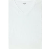 White Plus Size V-Neck Supreme Cotton T-Shirt