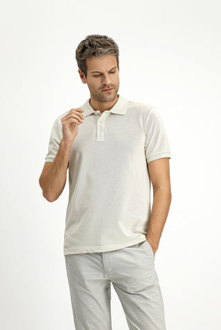  Taş Slim Fit Dar Kesim Pamuk Kıvrılmaz Polo Yaka Tişört
