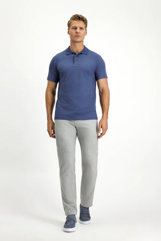  İndigo Slim Fit Dar Kesim Nakışlı Pamuklu Polo Yaka Tişört